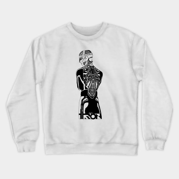 Reindeer Flotilla (Black) Crewneck Sweatshirt by Hologram Teez